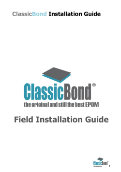 Field Installation Guide  Classic Bond