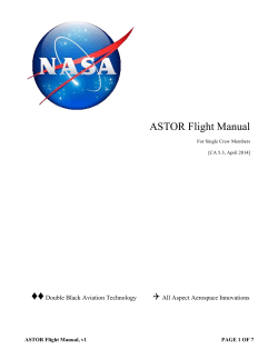 ♦♦ ASTOR Flight Manual Q Double Black Aviation Technology