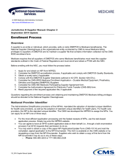 MEDICARE Enrollment Process Overview