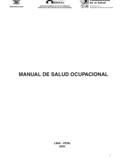 MANUAL DE SALUD OCUPACIONAL LIMA - PERU 2005 1