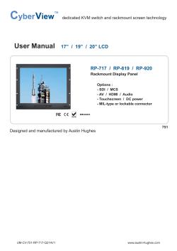 User Manual RP-717  /  RP-819  /  RP-920