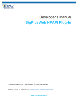 Developer’s Manual SigPlusWeb NPAPI Plug-In