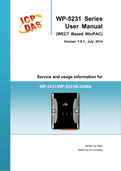 WP-5231  Series User  Manual (WEC7  Based  WinPAC)