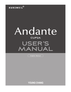 USER’S MANUAL ® CUP2A