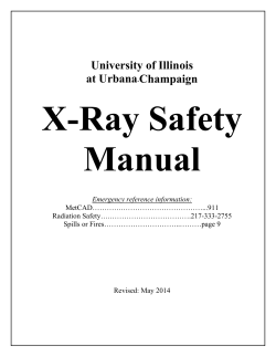 X-Ray Safety Manual University of Illinois at Urbana