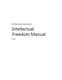 Intellectual Freedom Manual  Florida Library Association