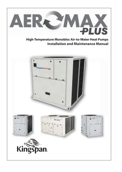 Air Source Heat Pump Installation Manual Installation and Maintenance Manual