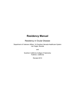 Residency Manual  Residency in Ocular Disease