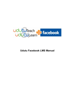Udutu Facebook LMS Manual