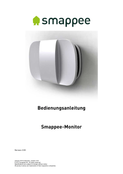 Bedienungsanleitung  Smappee-Monitor Version 2.03