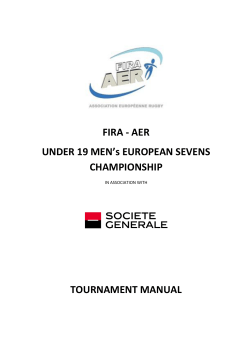 FIRA - AER UNDER  19  MEN’s  EUROPEAN  SEVENS   CHAMPIONSHIP