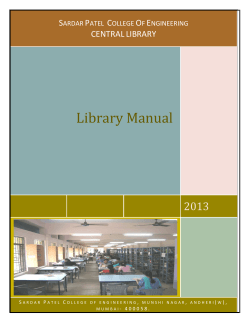 Library Manual 2013 S P