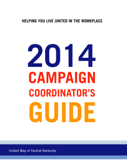 2014  GUIDE CAMPAIGN