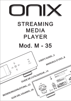 Mod. M - 35 STREAMING MEDIA PLAYER