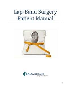 Lap-Band Surgery Patient Manual  1