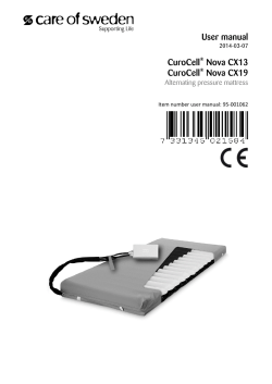 User manual CuroCell Nova CX13