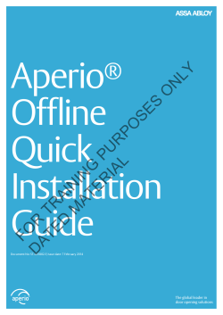 Aperio Offline Quick Installation