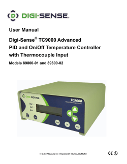 User Manual Digi-Sense TC9000 Advanced