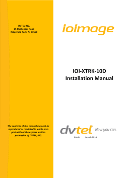 IOI-XTRK-10D Installation Manual