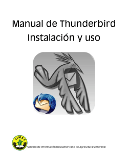 Manual de Thunderbird Instalación y uso