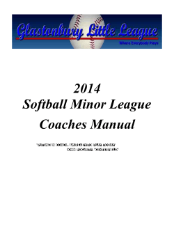 2014 Softball Minor League Coaches Manual