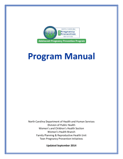 Program Manual