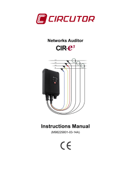 Instructions Manual  Networks Auditor (M98225801-03-14A)