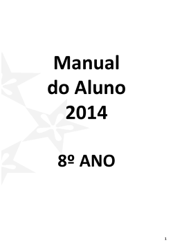 Manual do Aluno 2014 8º ANO