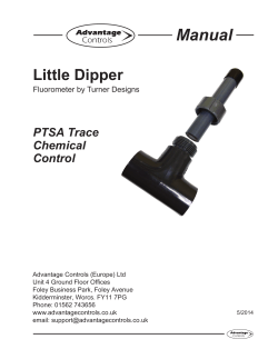 Manual Little Dipper PTSA Trace Chemical