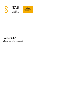 Horde 5.1.5 Manual de usuario
