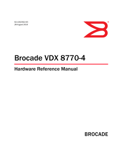 Brocade VDX 8770-4 Hardware Reference Manual 53-1002563-05 5