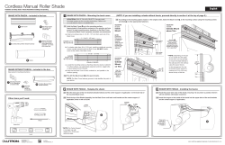 Cordless Manual Roller Shade English 1
