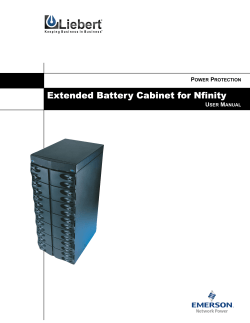 Extended Battery Cabinet for Nfinity P U M