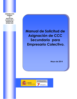Manual de Solicitud de ación de CCC Asign Secundario  para