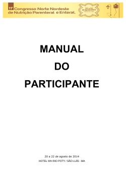 MANUAL DO PARTICIPANTE