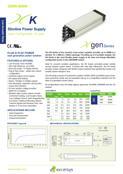 K Slimline Power Supply 200W-600W Series