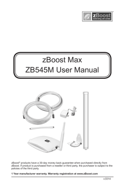 zBoost Max ZB545M User Manual