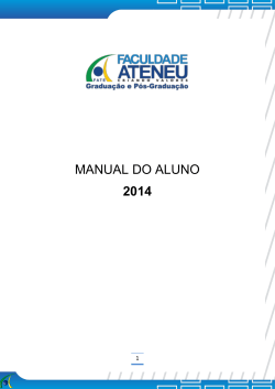 MANUAL DO ALUNO 2014 1