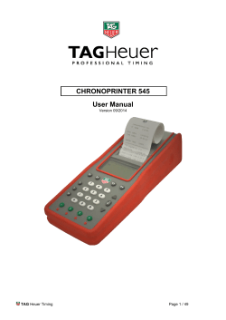 CHRONOPRINTER 545 User Manual  TAG