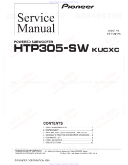 Service Manual HTP305-SW 2