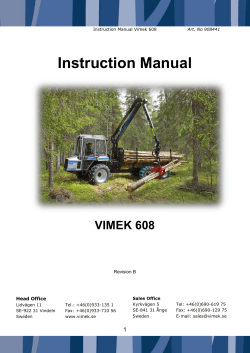 Instruction Manual VIMEK 608