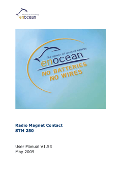 User Manual V1.53 May 2009 Radio Magnet Contact