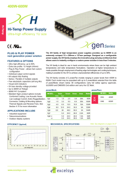 H Hi-Temp Power Supply 400W-600W Series
