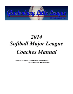 2014 Softball Major League Coaches Manual