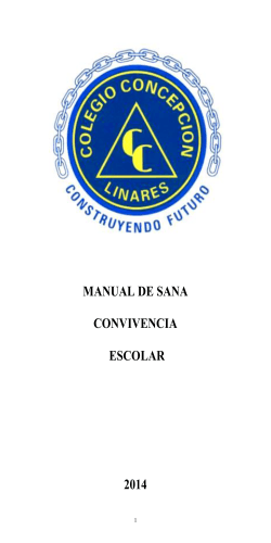MANUAL DE SANA  CONVIVENCIA ESCOLAR
