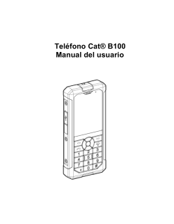 Teléfono Cat® B100 Manual del usuario