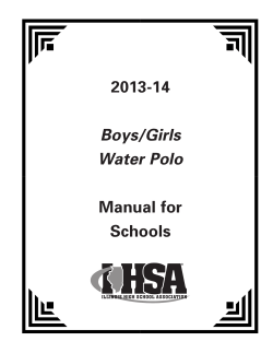2013-14 Manual for Schools Boys/Girls