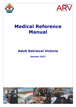 Medical Reference Manual Adult Retrieval Victoria