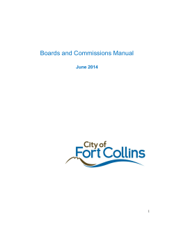 Boards and Commissions Manual  June 2014 1