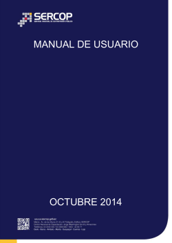 MANUAL DE USUARIO OCTUBRE 2014
